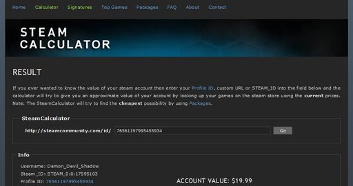 Сколько стоит ваш steam аккаунт?